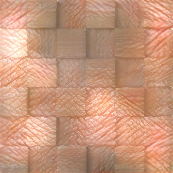 cubes of wood retextured, skin