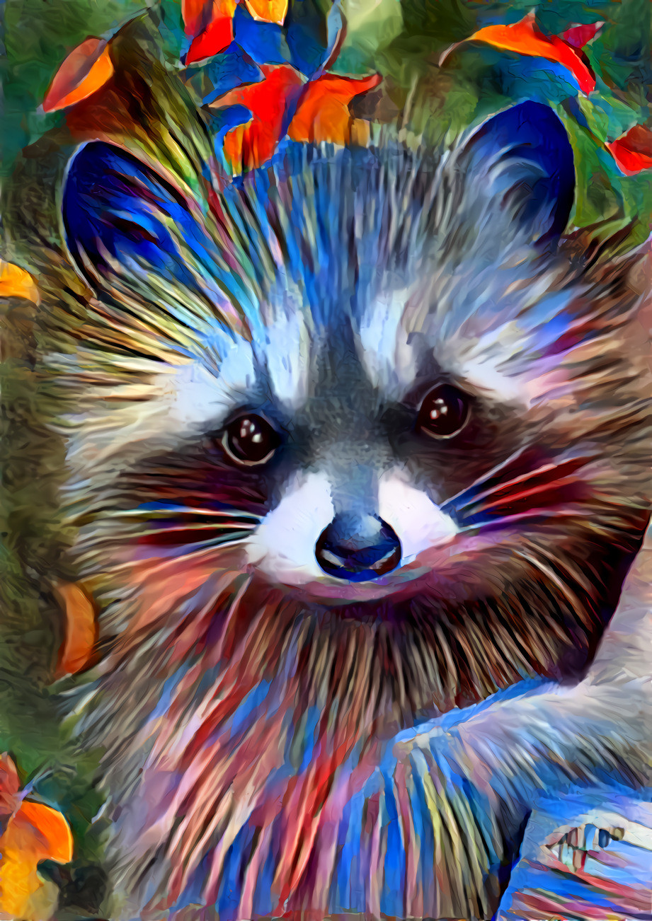 The Colorful Raccoon