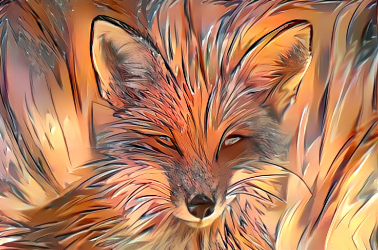 Deep Dream: Red Fox