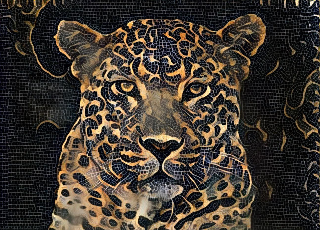 Mosaic leopard
