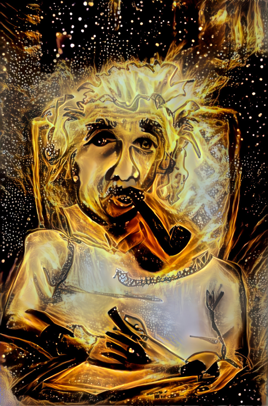 Einstein - Another Art Piece Of Mine Deep Dreamed