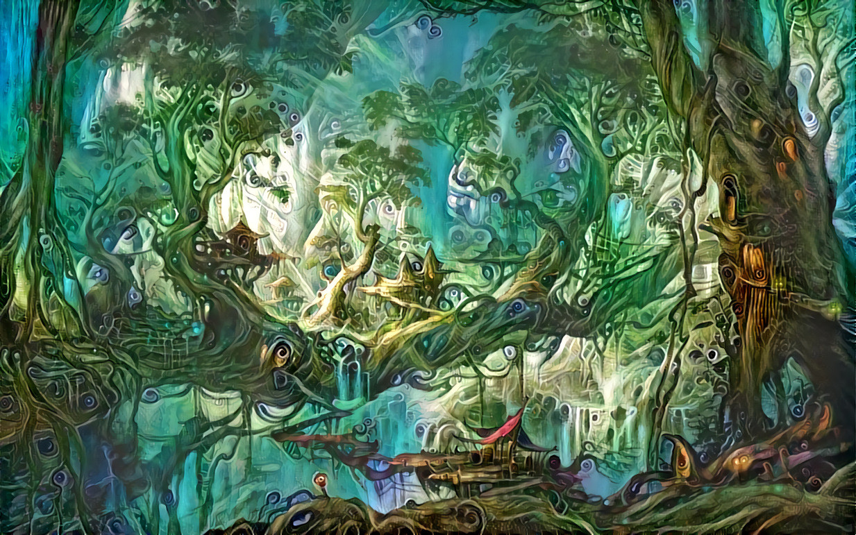 A Forest on a Planet where Most Vegetal Organisms have a Nervous System