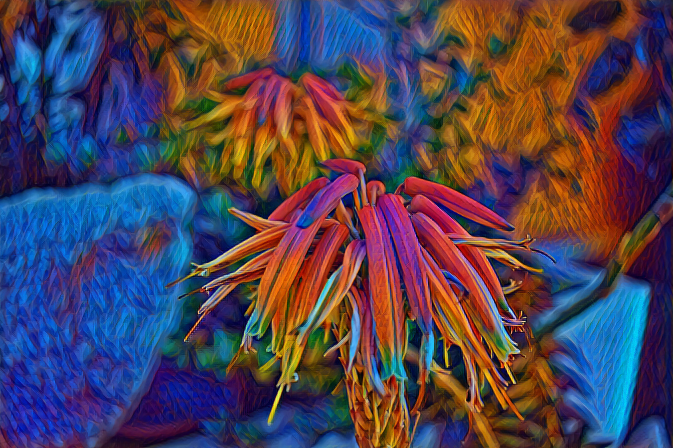 Beautiful flowers, with a little help of neural networks..