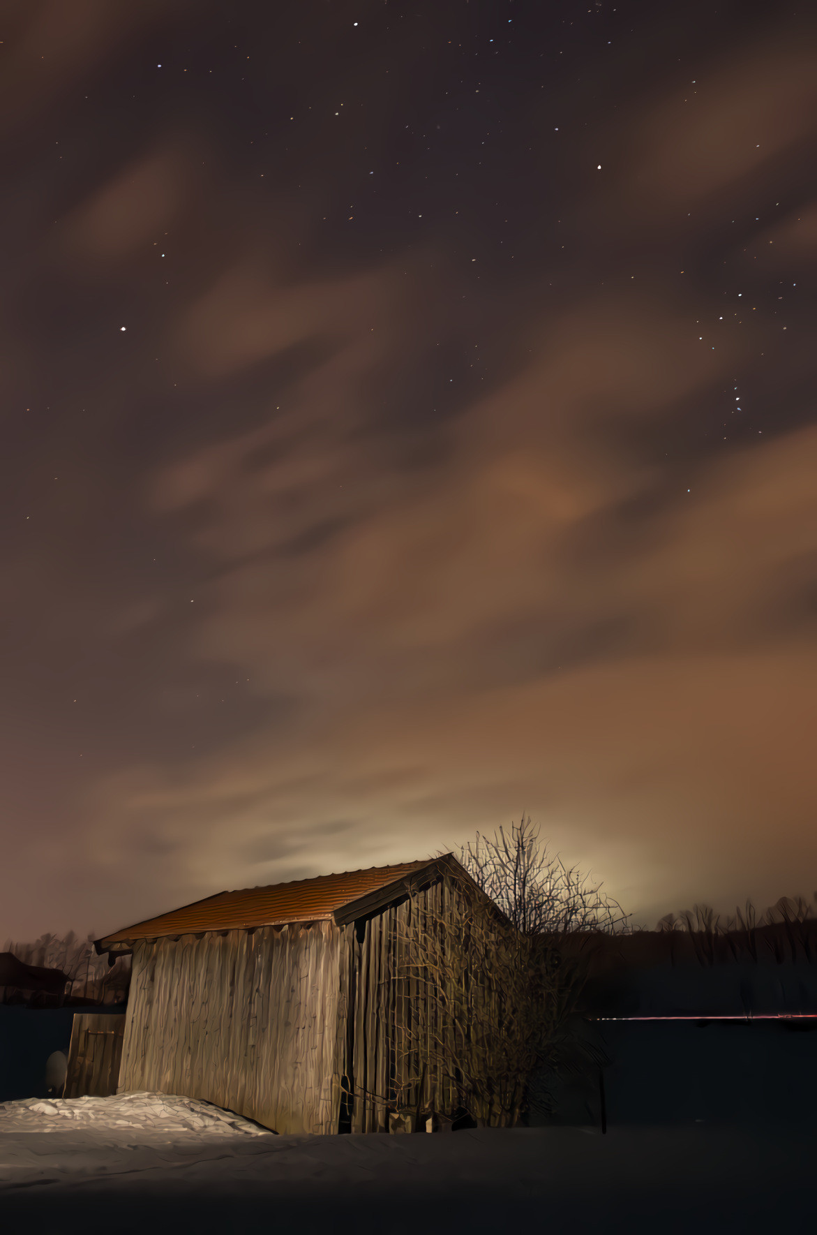 Night Stars, Old Shed
