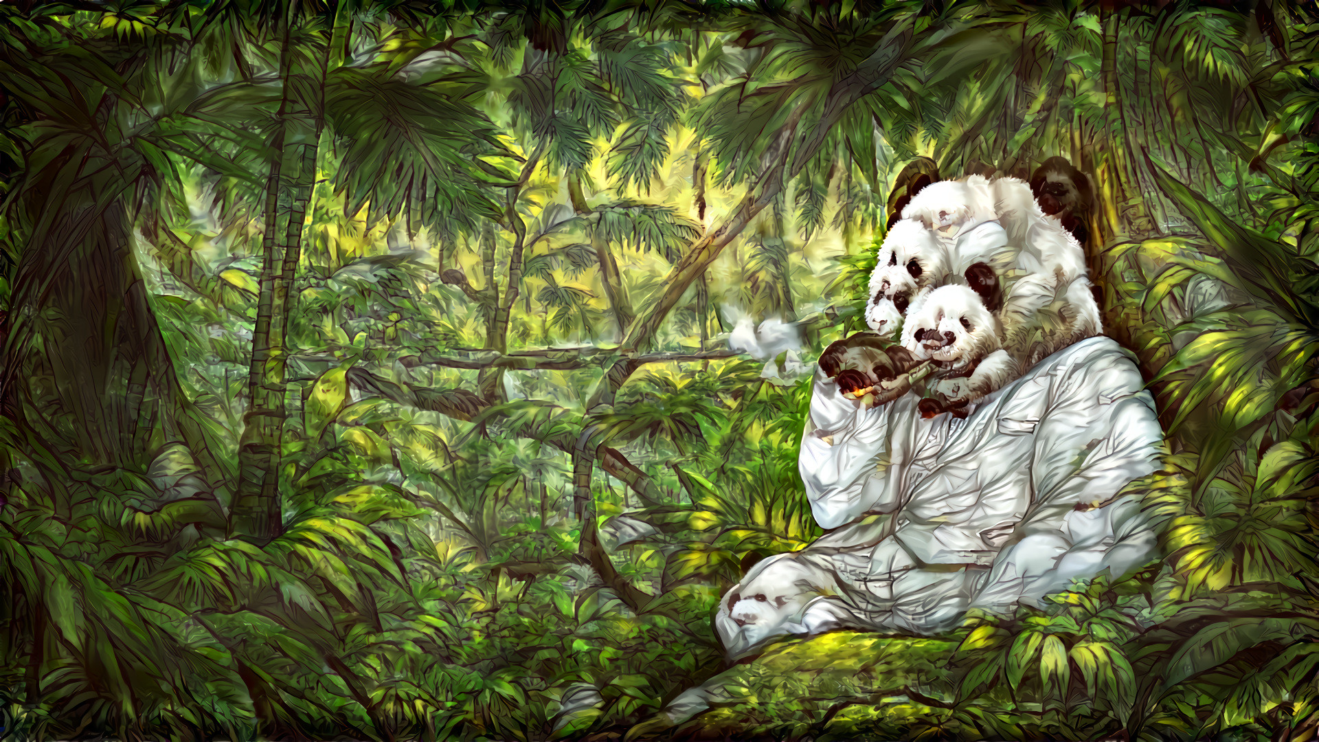 Giant Gentleman Panda Cigar Ad