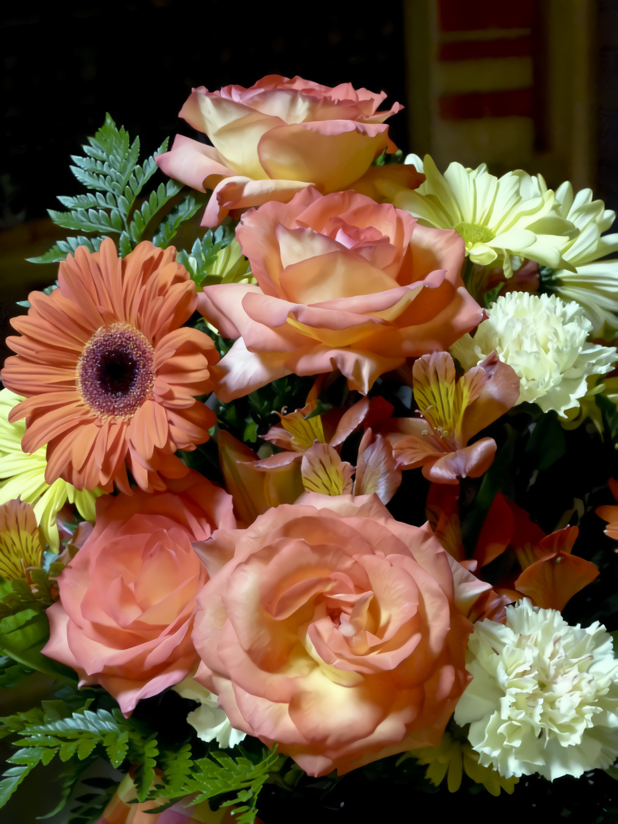 Gerbera, Roses Bouquet