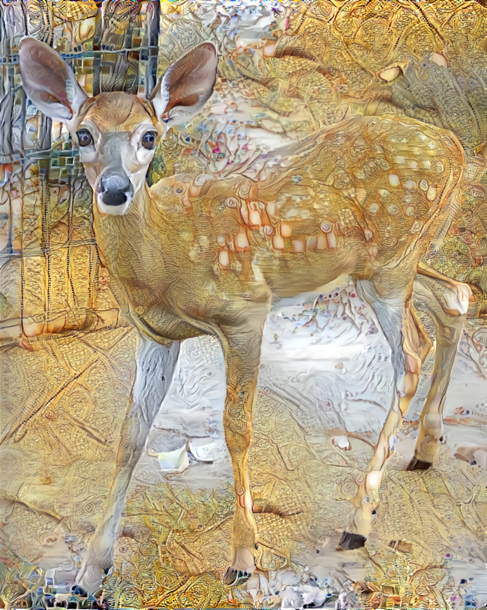 deer retextured - golden tone