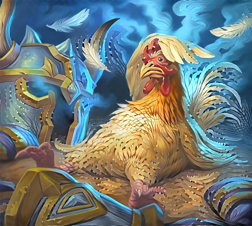 "Feathers A Flying" _ source: "Angry Chicken" - artwork by Ben Brode _ (201124)