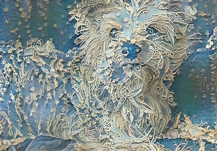 Dog in Lace