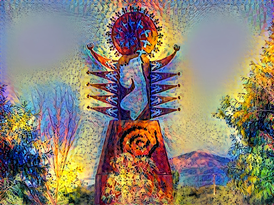 Sculpture at Musseum Hill, Santa Fe, NM