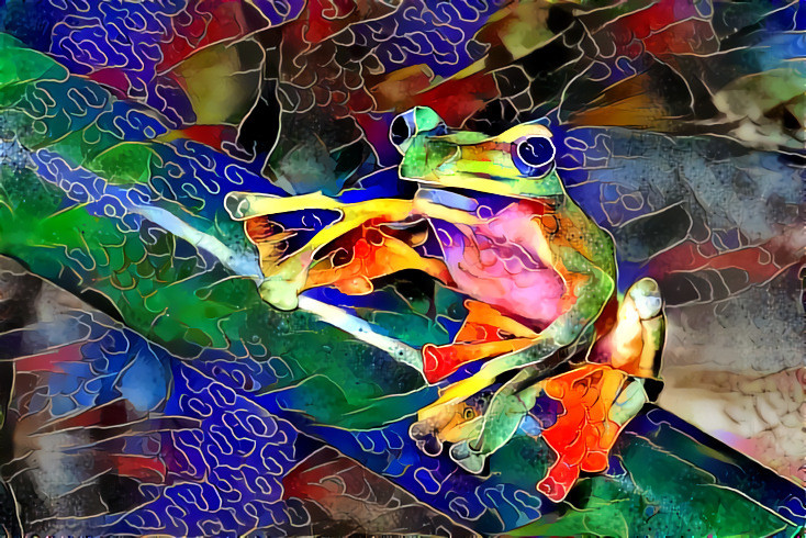 Cloisonee frog 1