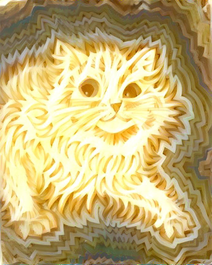 Spaghetti louis wain cat