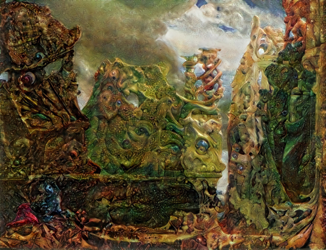 Diluvianische Formationen - Vorlage von Max Ernst