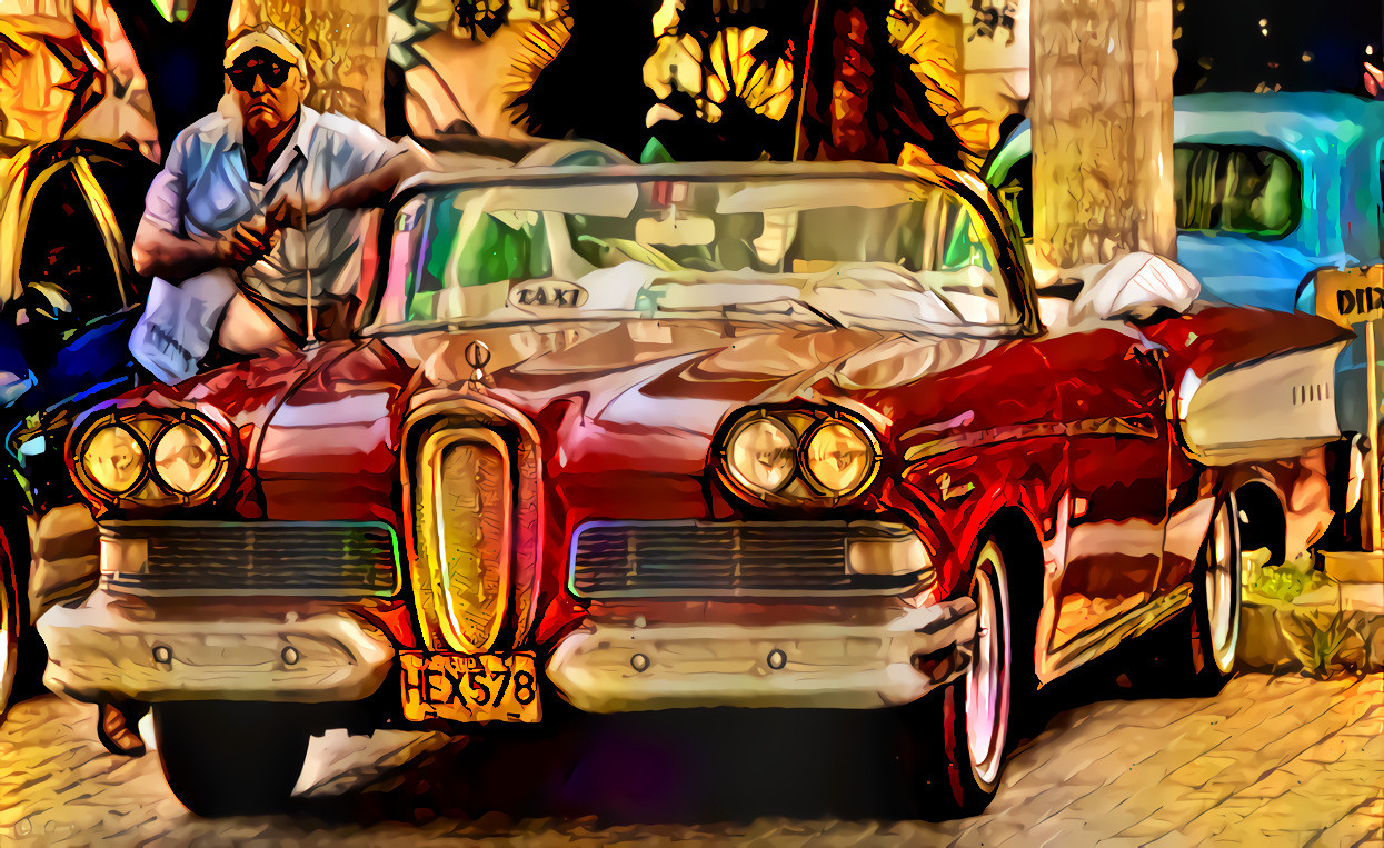 Taxi Driver and his ride; Havana Cuba, Photo Courtesy of Fran Hogan; Unsplash