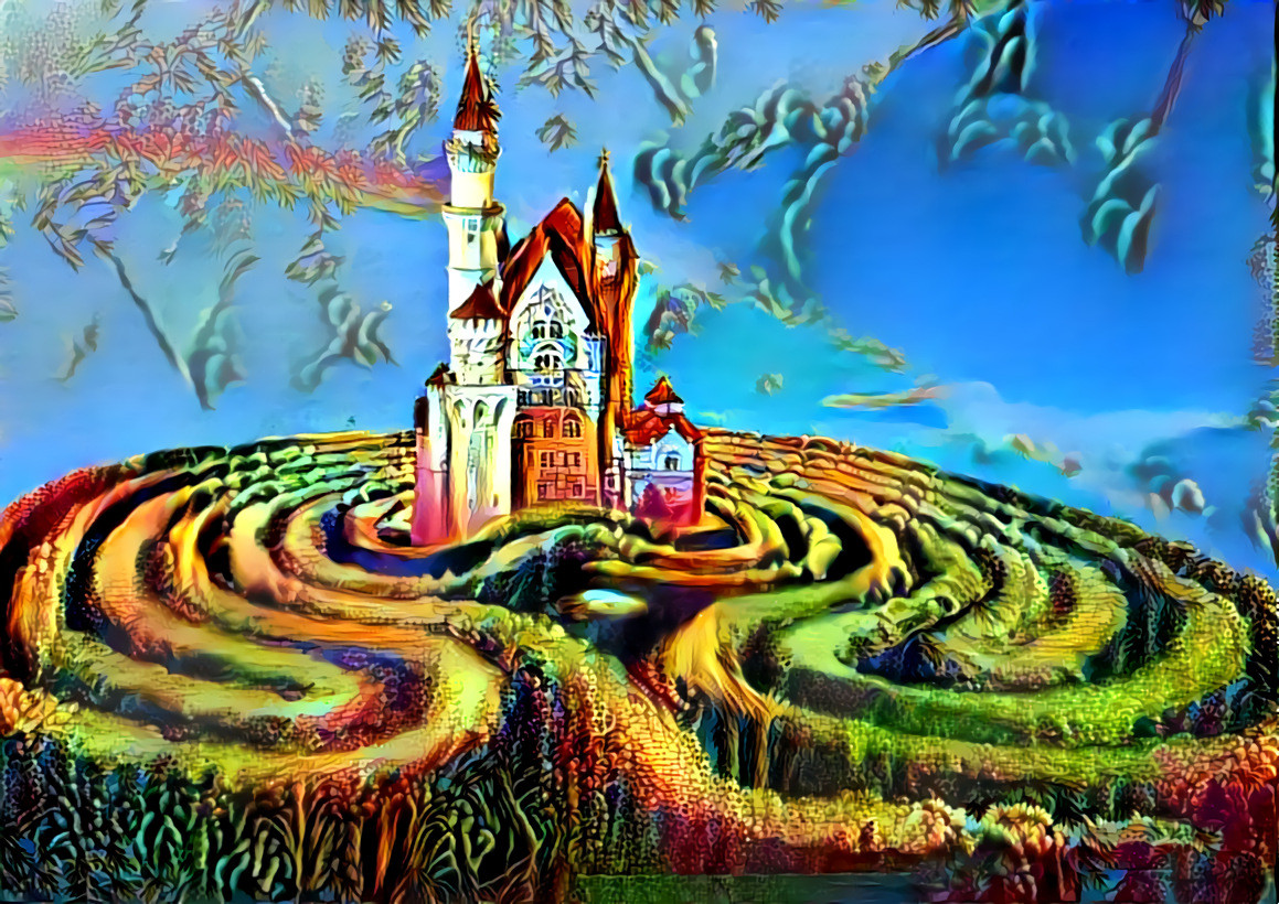 Burg im Labyrinth