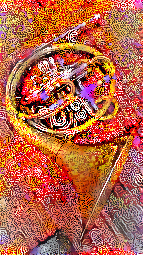 French horn 4 aboriginal art 7