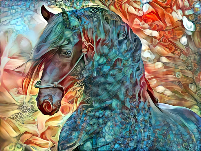 Friesian horse