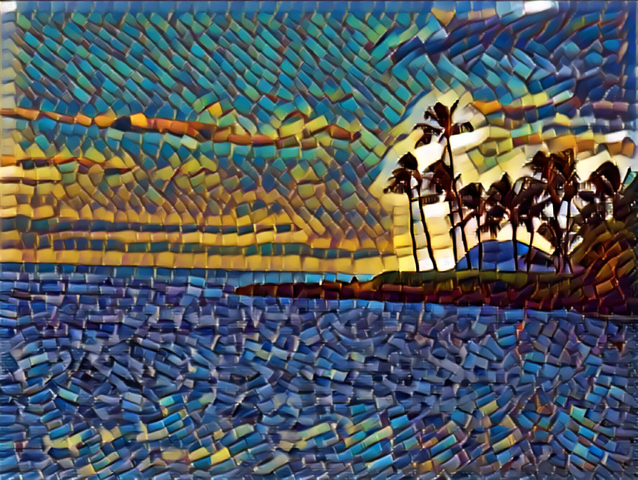 Beaded Hawaiian beach