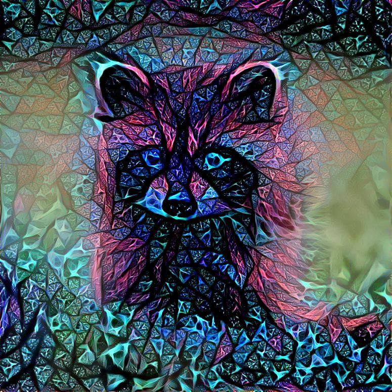 Stained Baby Racoon
