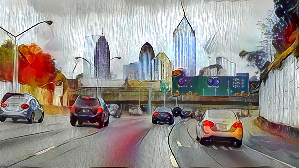 Driving into Atlanta