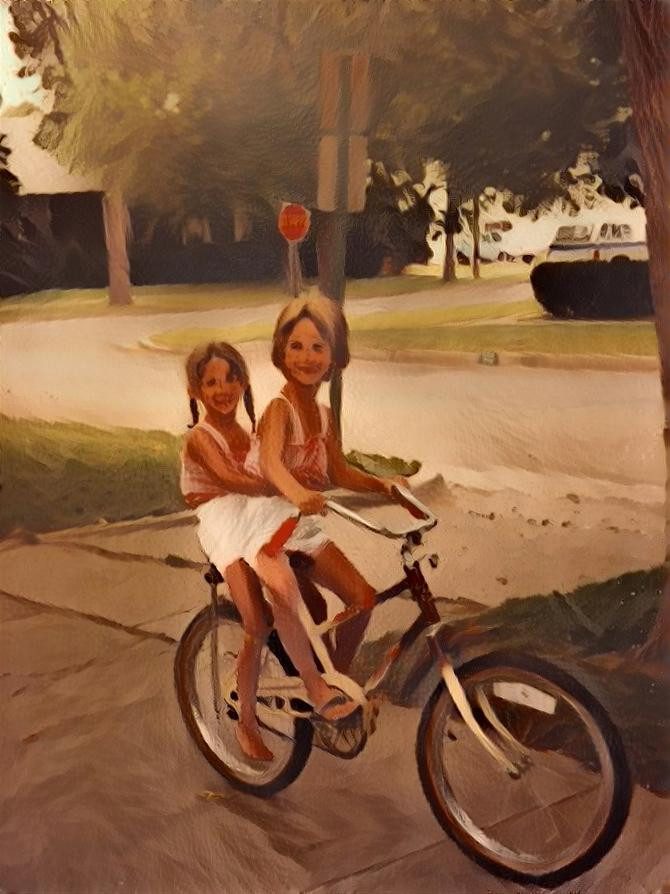 My nieces 40 years ago