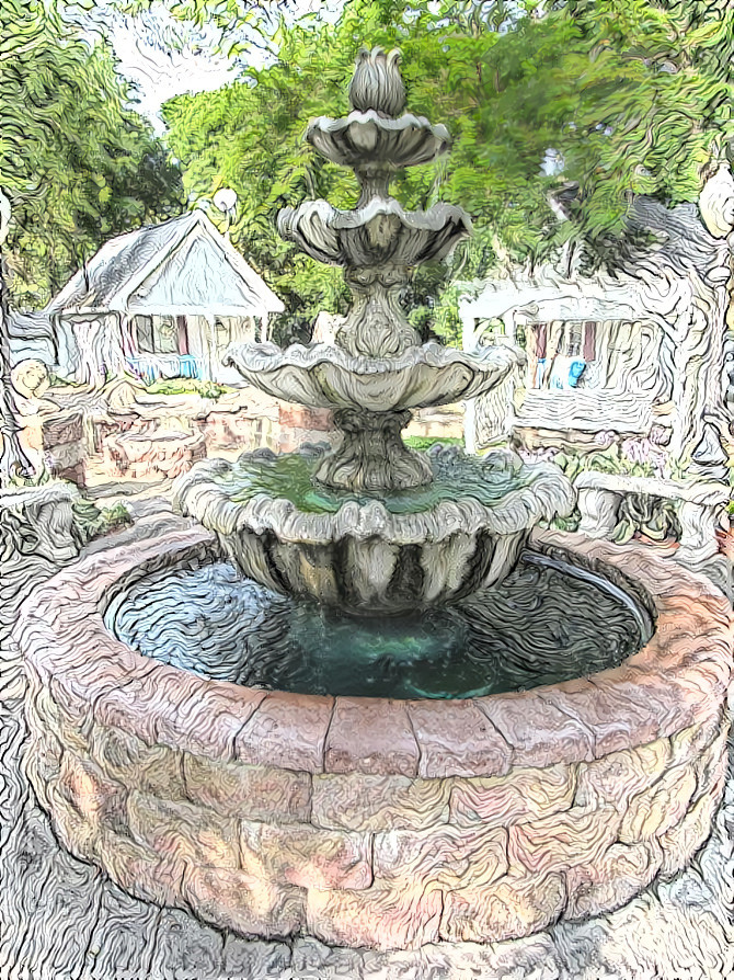 Fountain near Calumet, MI
