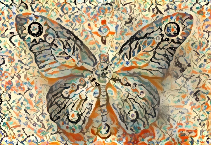 Mosaic butterfly 