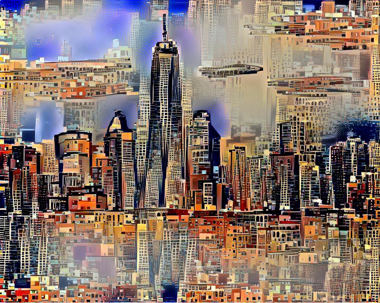 NYC Skyline Sketch IV