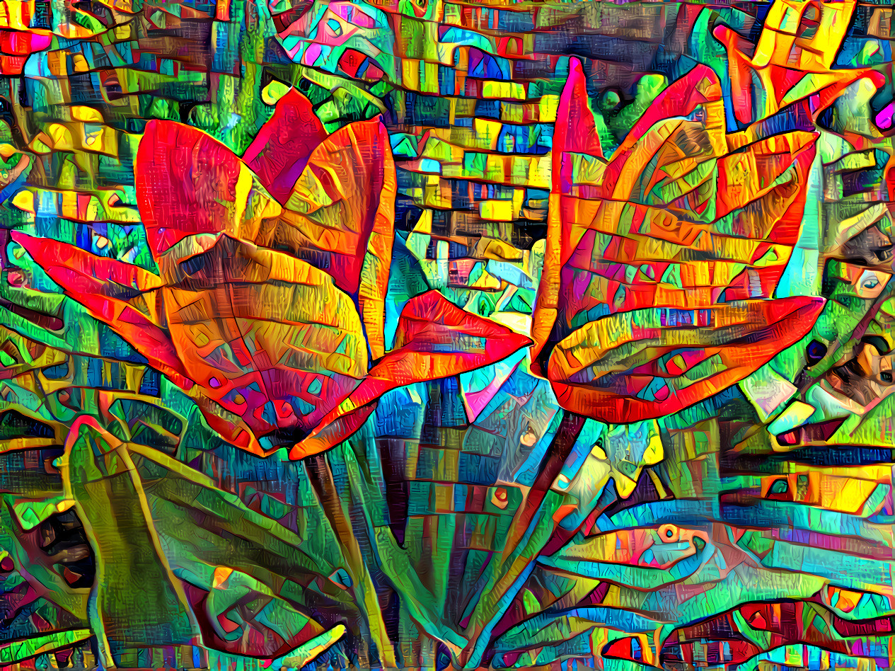 a tulip tapestry