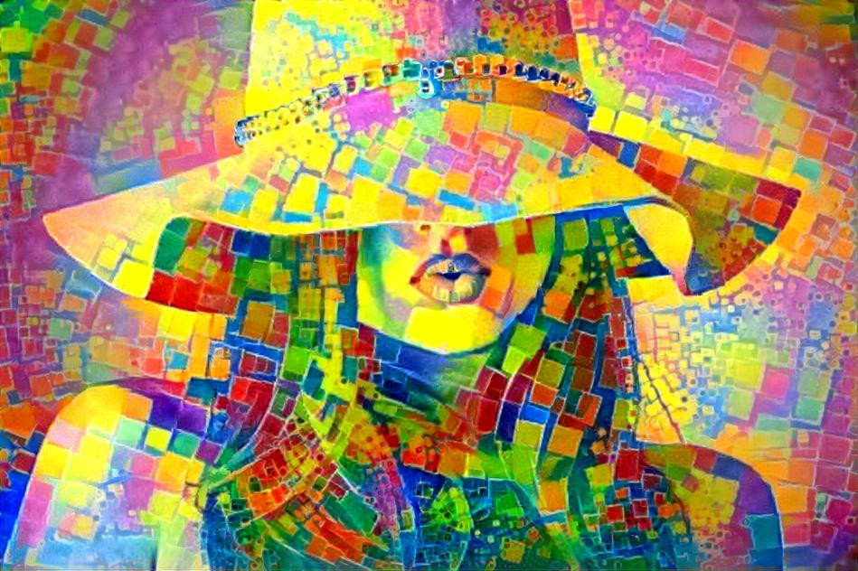 Colourful Mosaical Girl