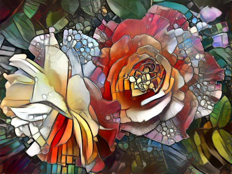 Crackle roses