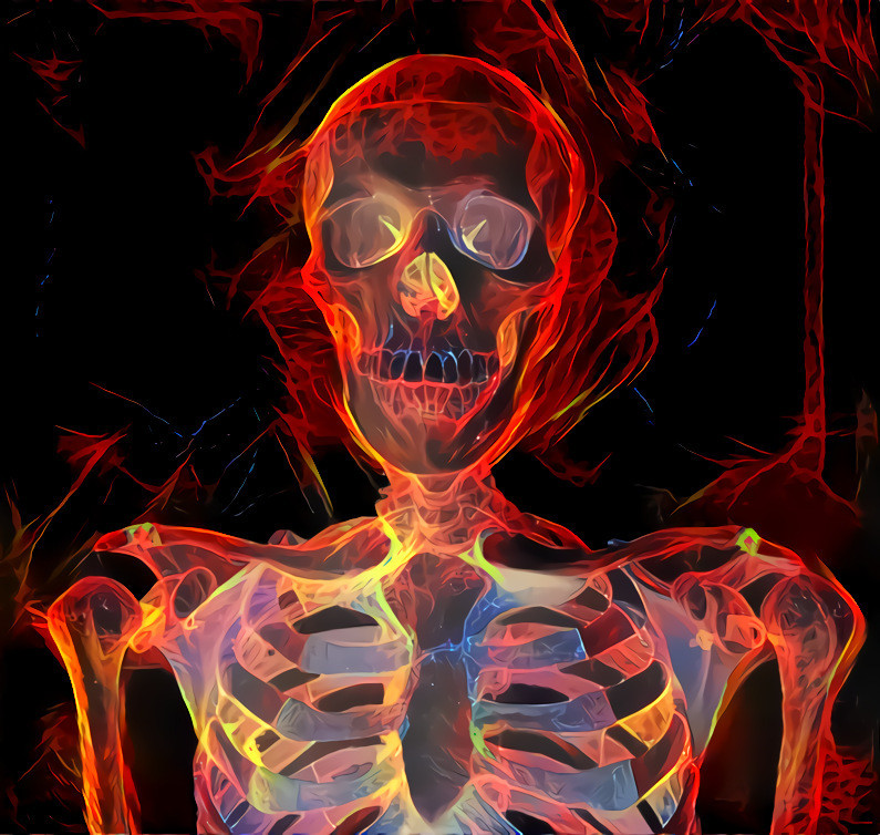 Flaming Skeleton- Not Mine