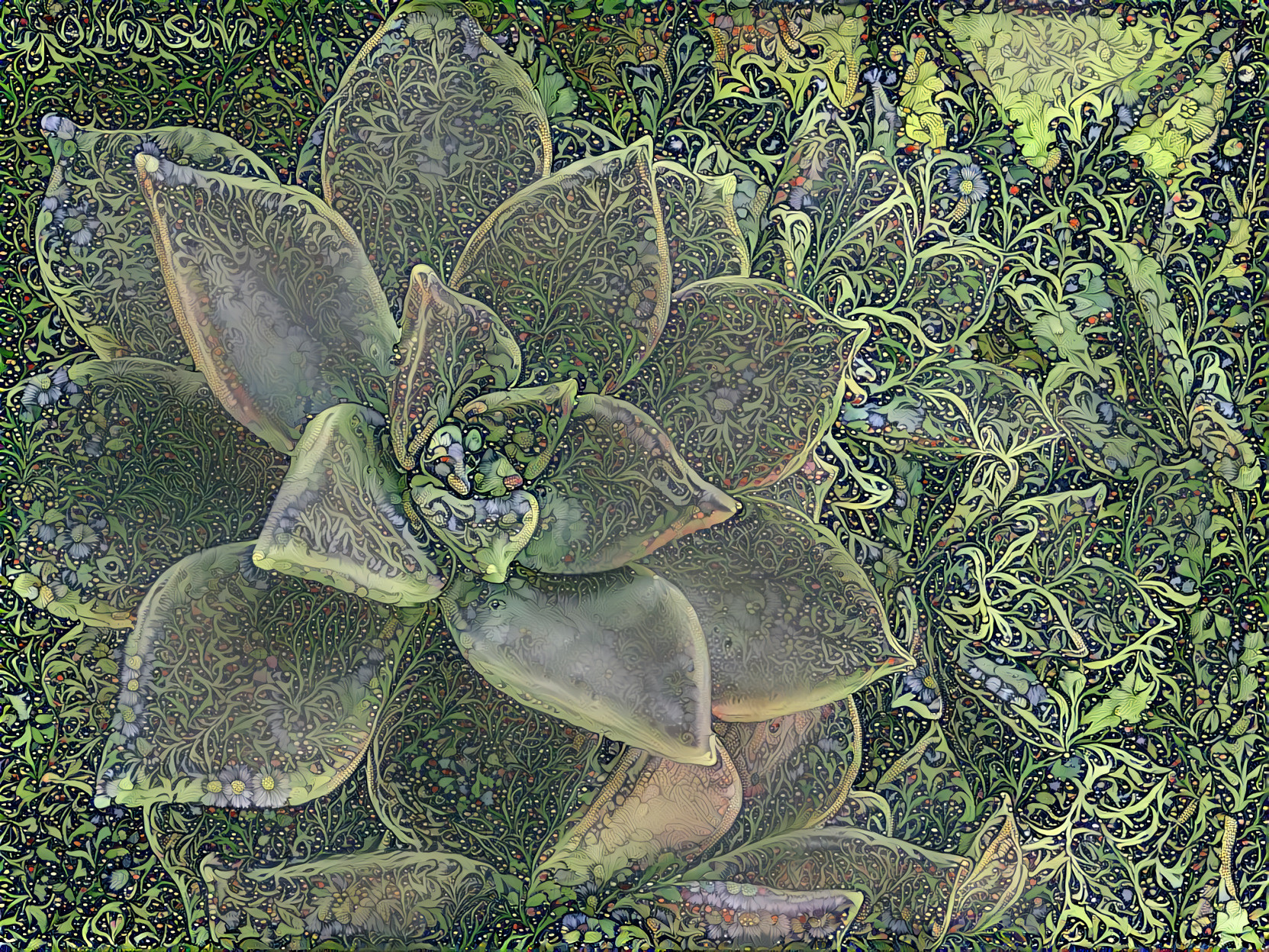 William Morris Succulent