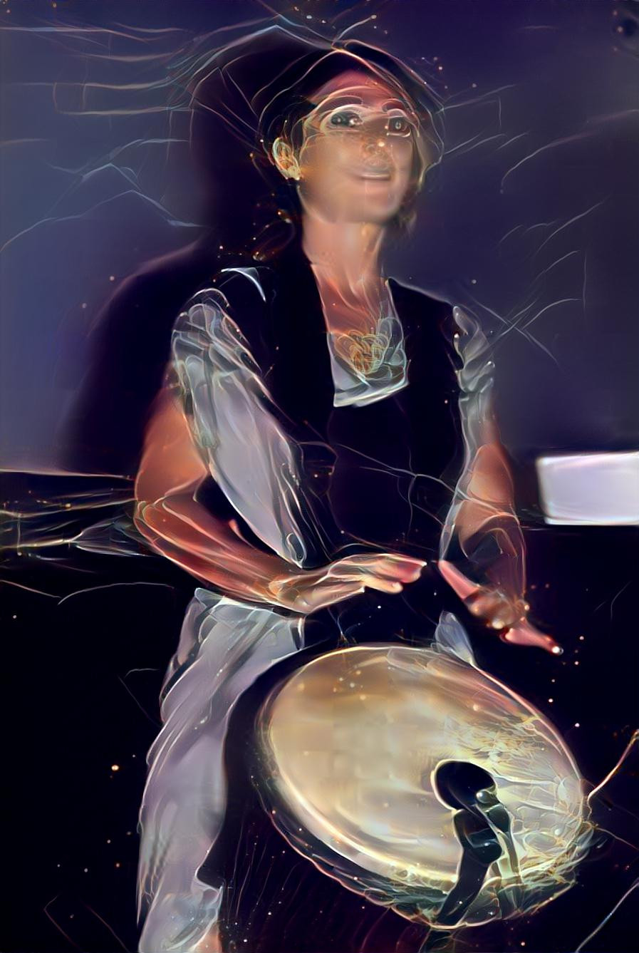 Girl with drum
