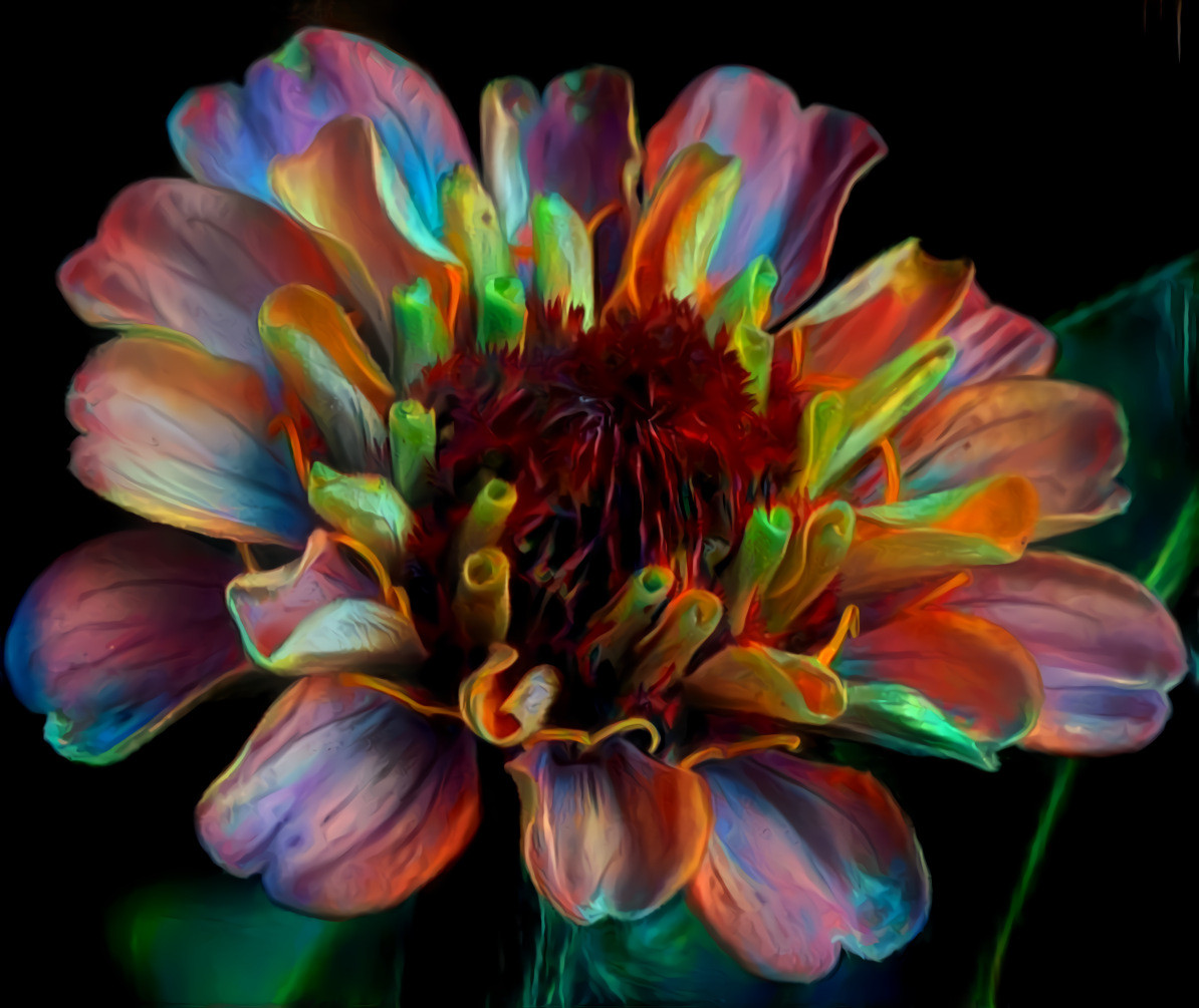 Light-painted flower 3