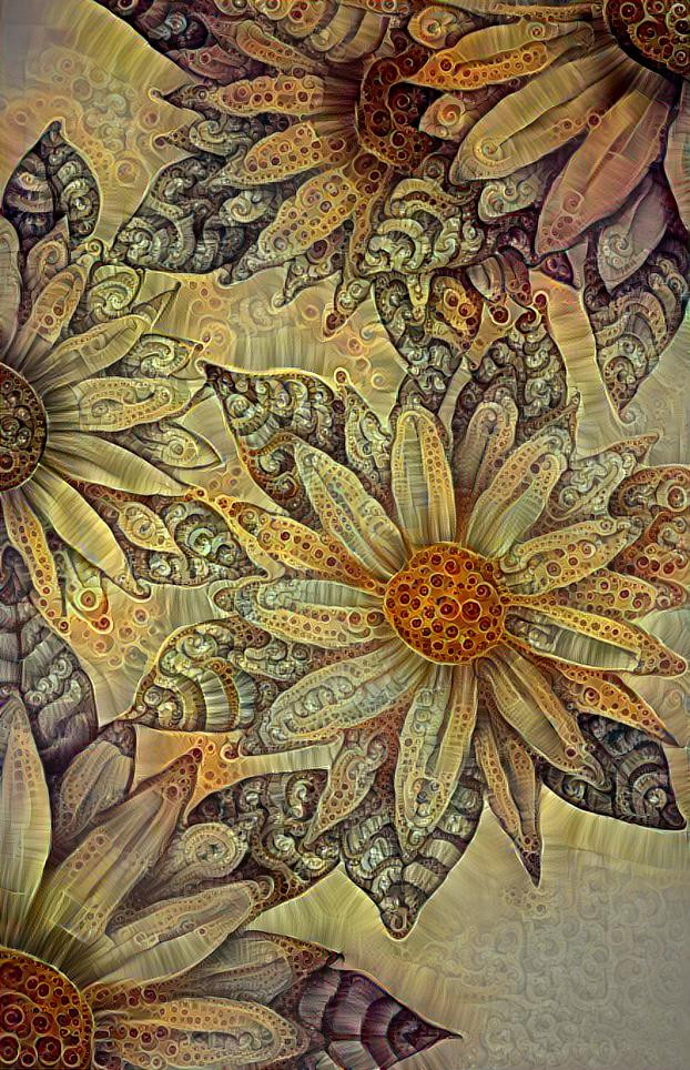 My sunflowers reimagined
