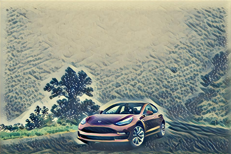 Elon’s Tesla space car for her