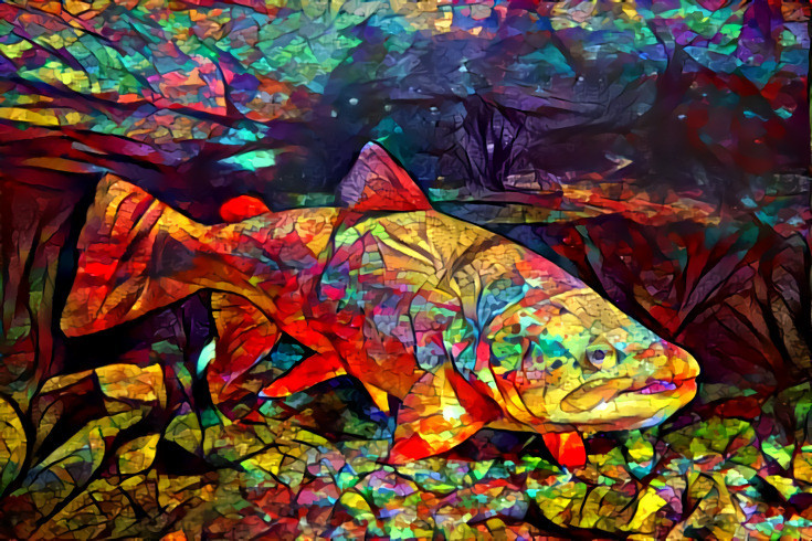 Stained Glass Trout