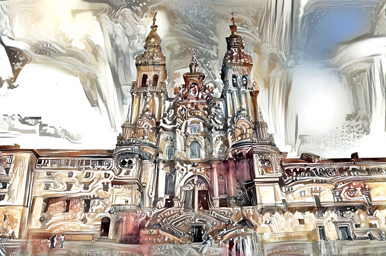 Santiago de Compostela Cathedral - Credits to the artist Maja Wrońska for the style