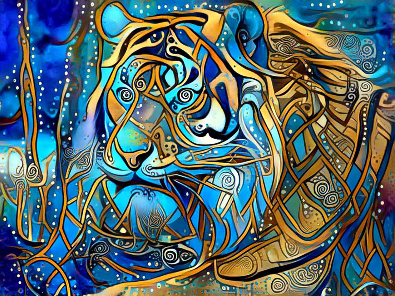 Blue and Golden Tiger [1.2MP]