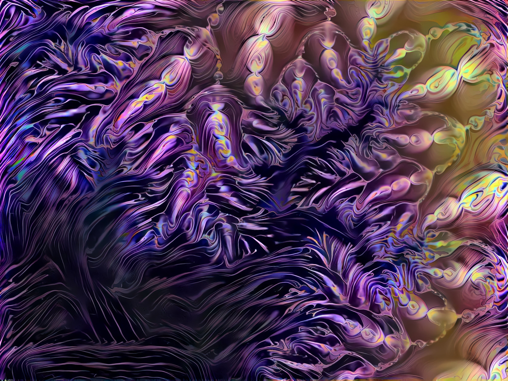 Purple and Yellow Fractal