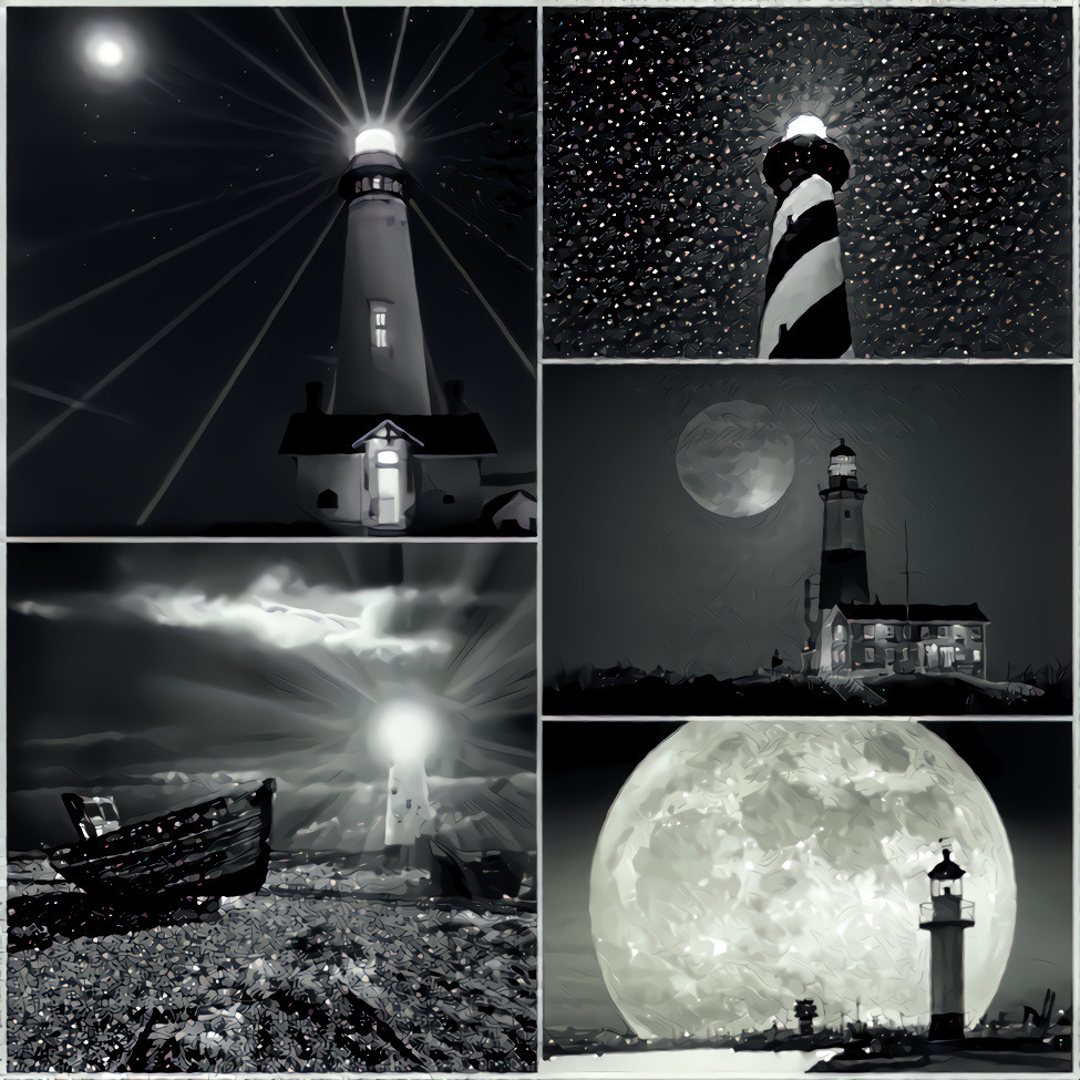 Lighthouse collage
