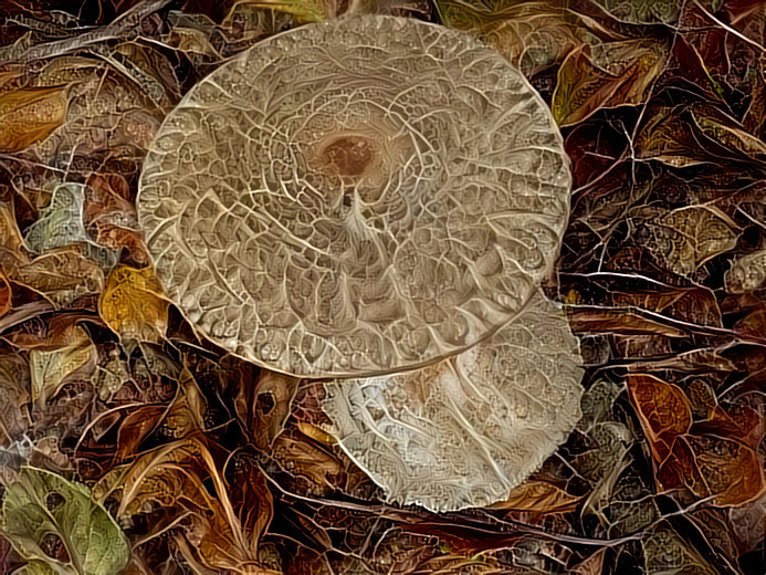 Toadstools in the wood