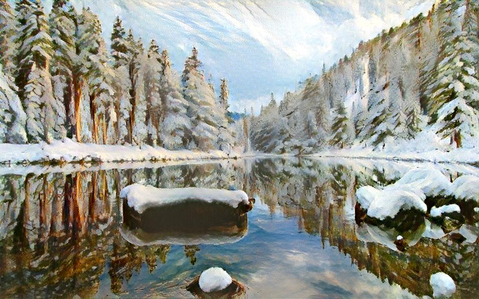 Painted Snowscape