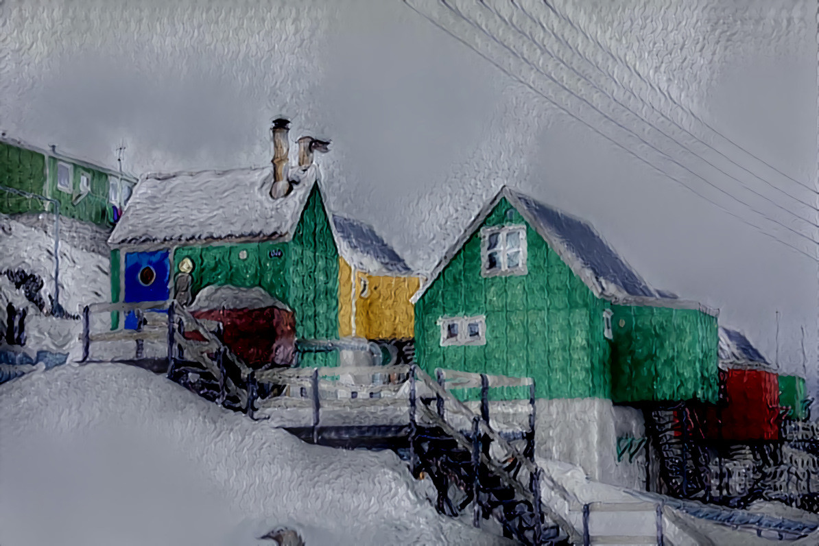 Colorful Greenlandic Houses in the Town of Aasiaat. Original photo by Filip Gielda.