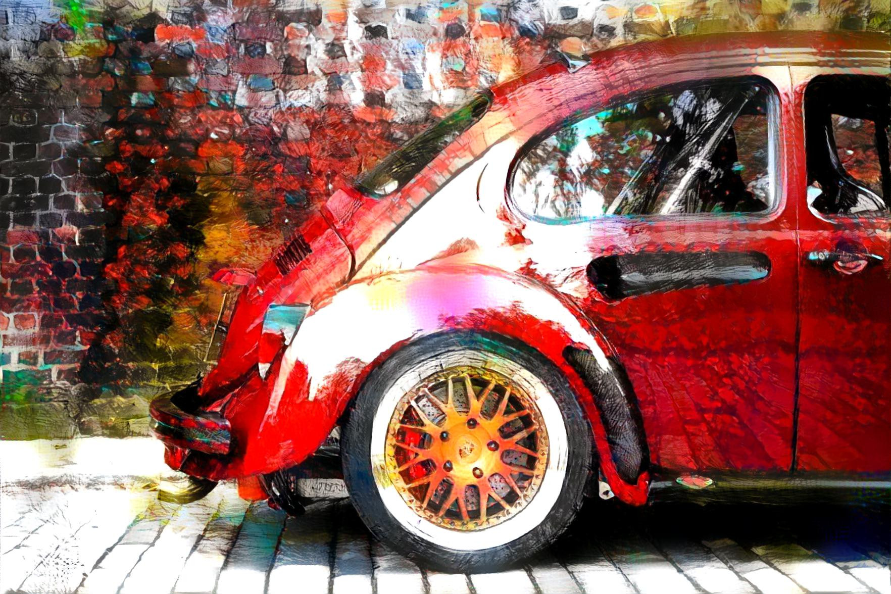 Red Hot VW Beetle