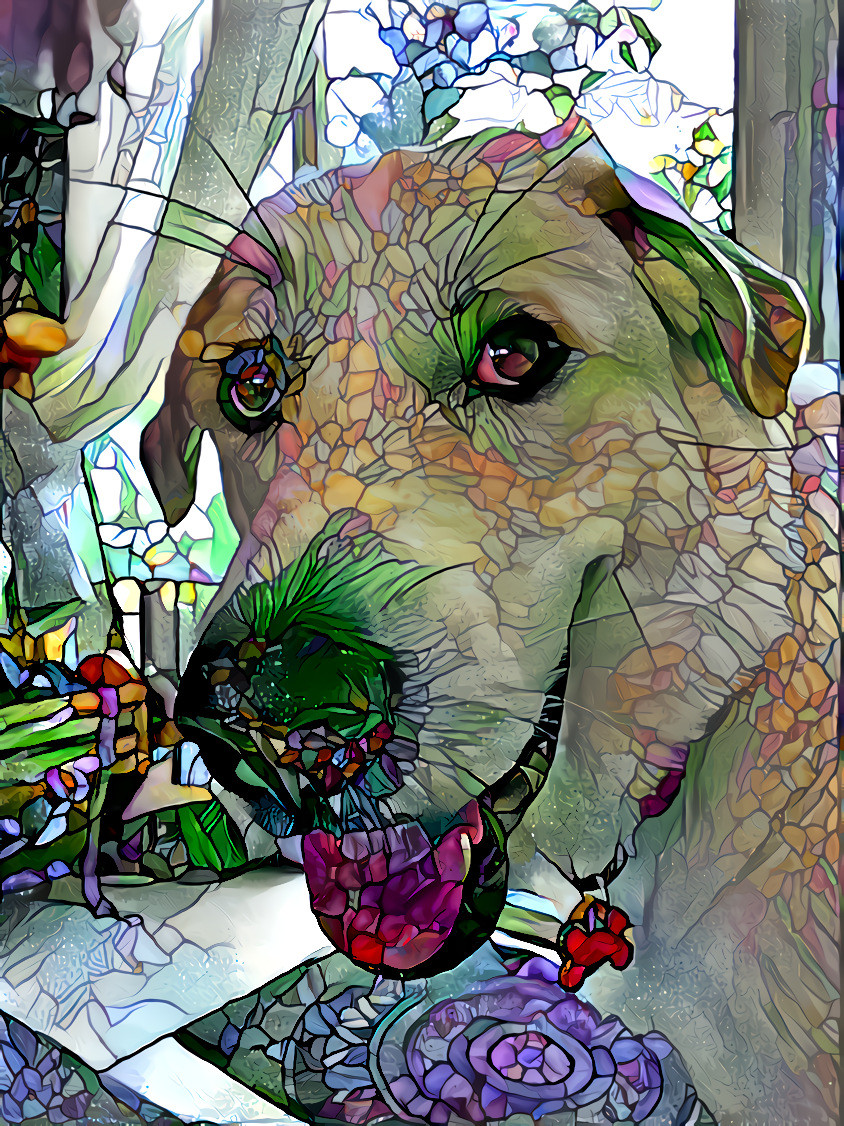 Stained Glass Puppy!
