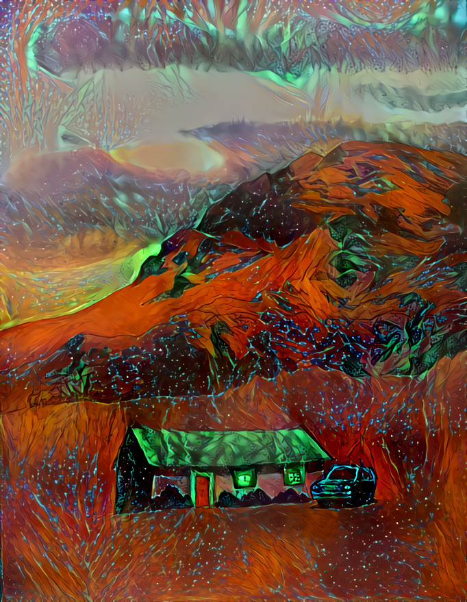 Original Painting, “Daydream of the Legendary Hut” (2007), by Ken Price