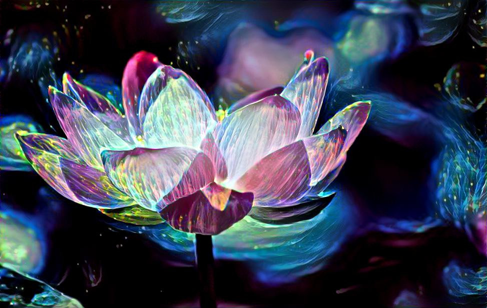Glowing Lotus Flower
