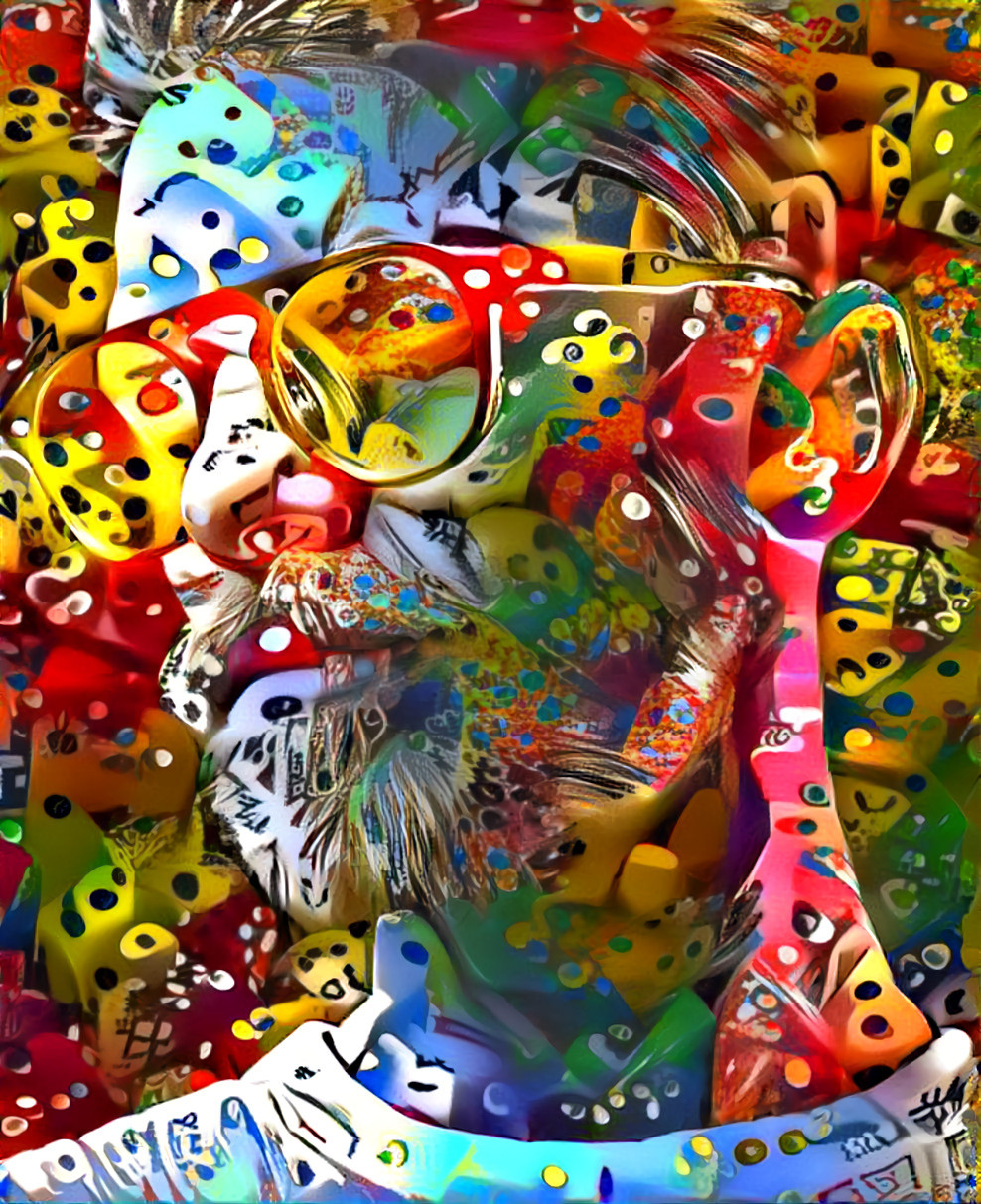 Colored dice